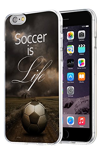 Premium Slim Hard Case for iPhone 6/6s (4.7 Inch) - Non-Slip Grip Protective Cover | Perfect Fit for iPhone 6/6s (2015 Models) | Ideal for Sports, Outdoor Activities & Daily Use - Soccer Lovers Design