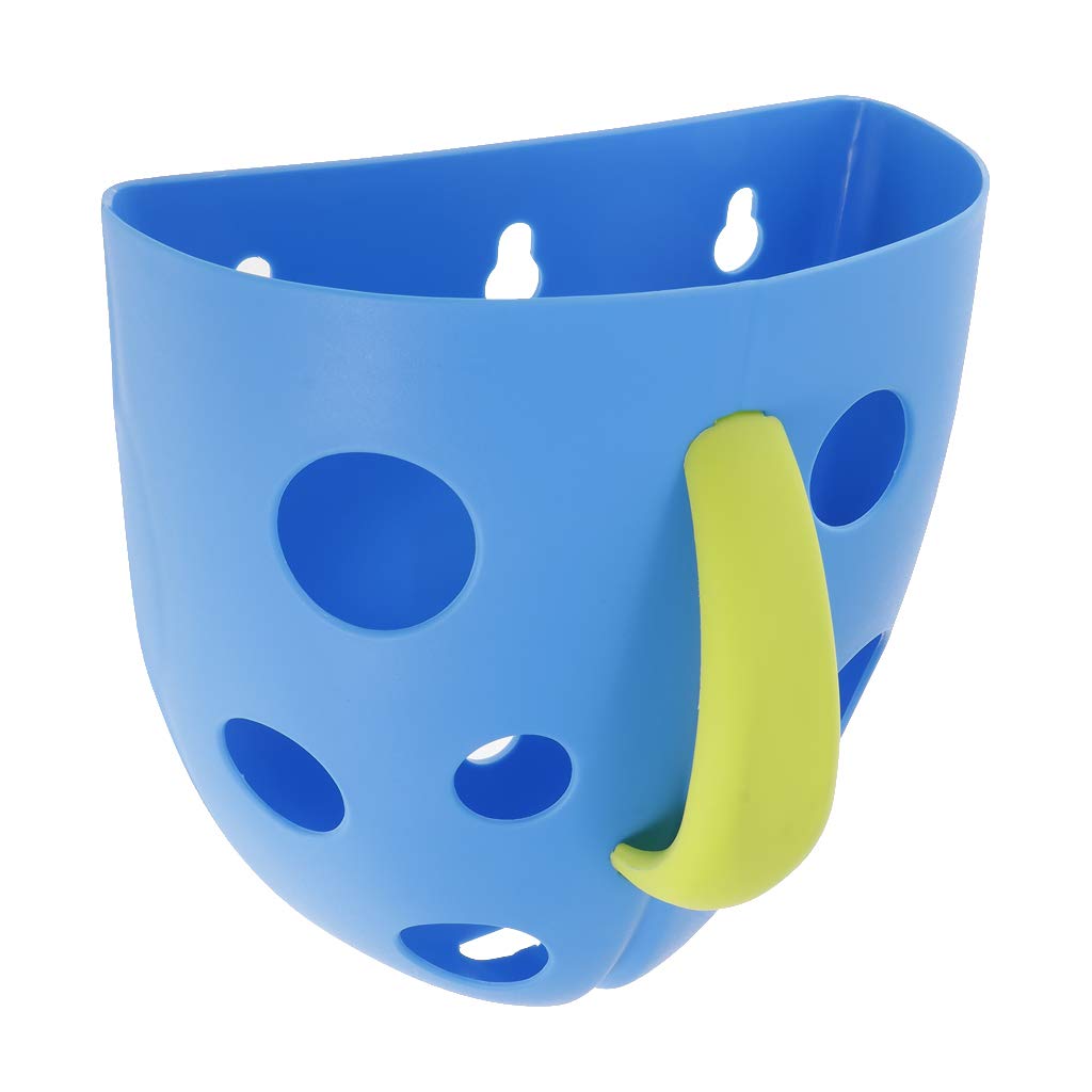 MagiDeal Bath Toy Sucker - Shower Toy Storage Basket Organizer for Kids - Blue - Waterproof Bathroom Organizer for Baby Toys, Sponges & Soap (Perfect for Bathtub, Shower & Poolside Use)