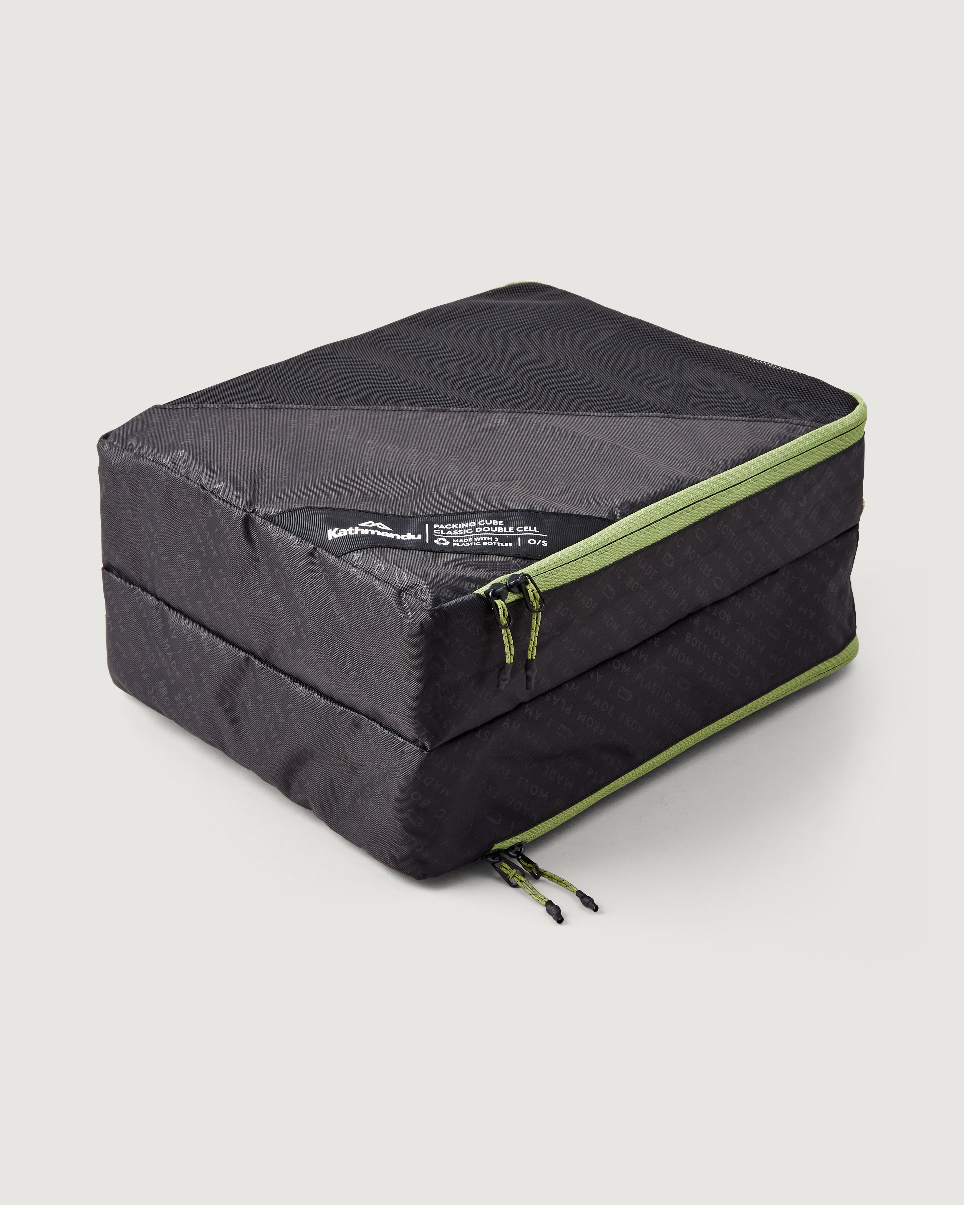 Premium Packing Cubes for Travel - Classic Double Cell Organizer (Black) - Perfect for Suitcases, Backpacks & Carry-On Luggage Organization