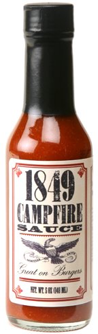 1849 Campfire Brand Hot Sauce - 5 Oz. Bottle, 2 Pack - Spicy BBQ & Grilling Sauce for Burgers, Wings & Tacos - Perfect for Camping, Tailgating & Home Cooking