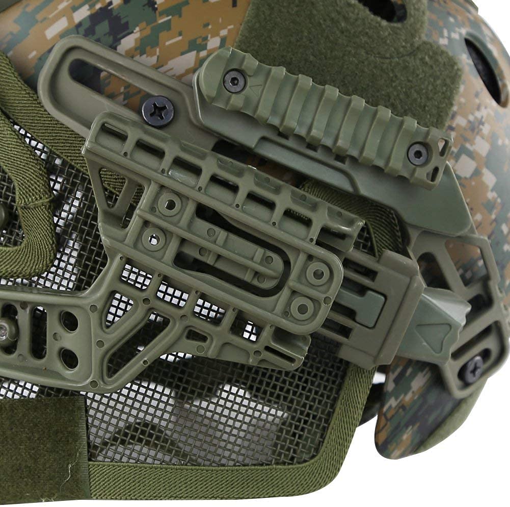 Tactical Helmet for Airsoft & Paintball - ABS Fast Helmet with Goggles - Military, Hunting, CS Games, Outdoor Sports & Movie Props