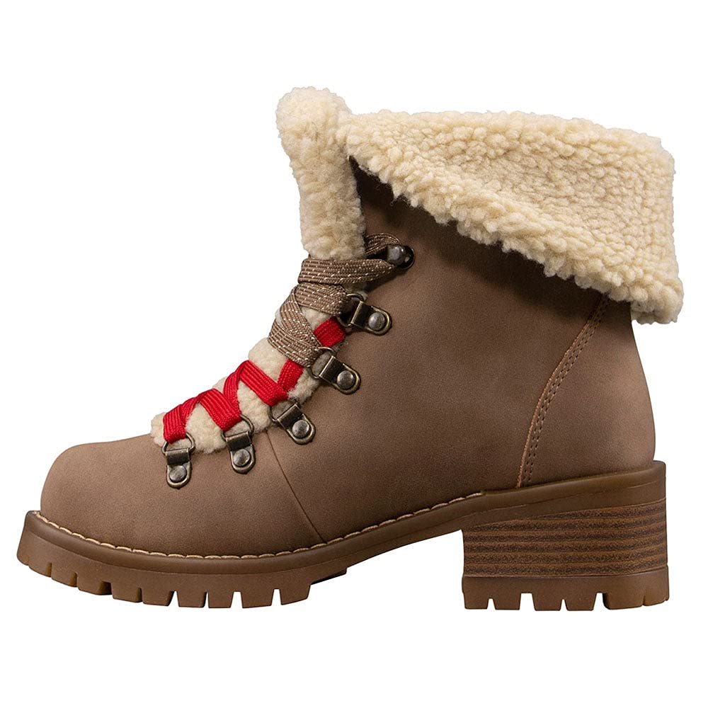 Lugz Women's Adore Fur Classic Chukka Boots - Warm Winter Fashion Boots for Women, Comfortable Slip-Resistant Ankle Booties for Casual Outfits & Outdoor Activities