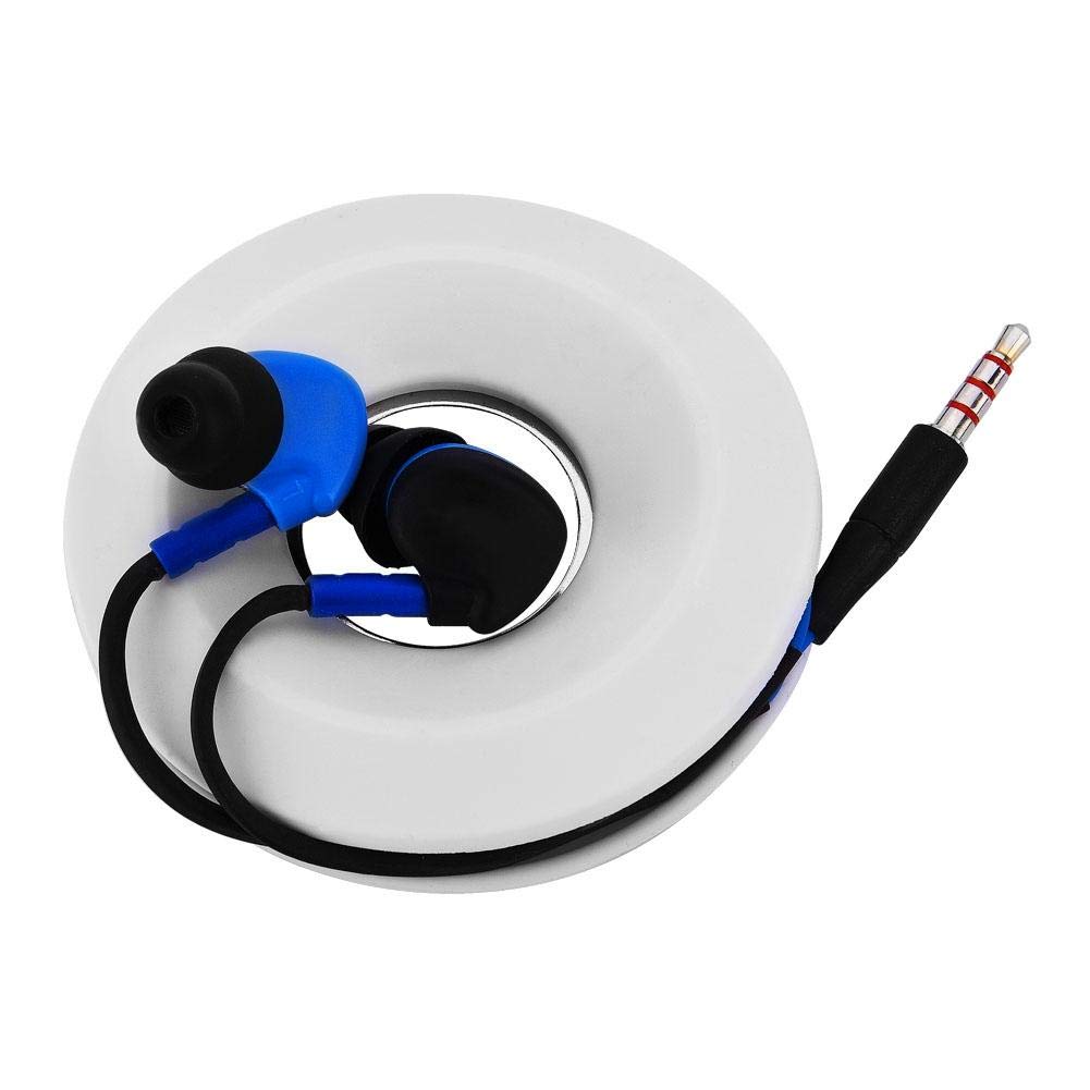 Magnetic Silicone Earphone Organizer - Cable Holder & Wire Storage Box for Headphones - Perfect for Travel, Office, and Home Use (White)