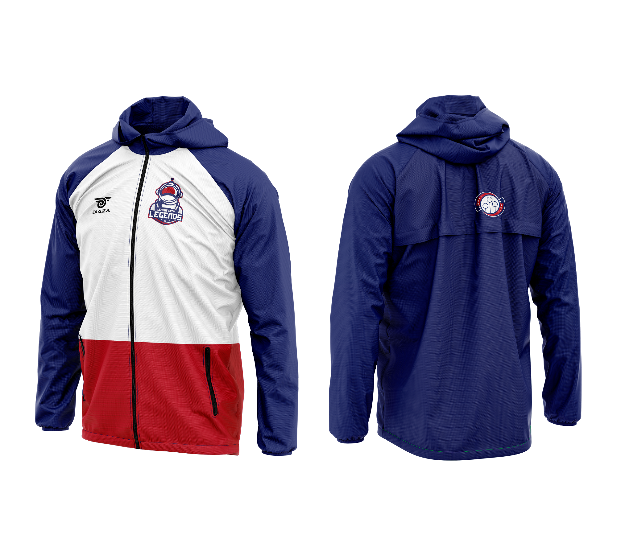 League City Legends WINDRUNNER Jacket - Lightweight Windproof Running Jacket for Men & Women - Perfect for Outdoor Jogging, Hiking & Sports