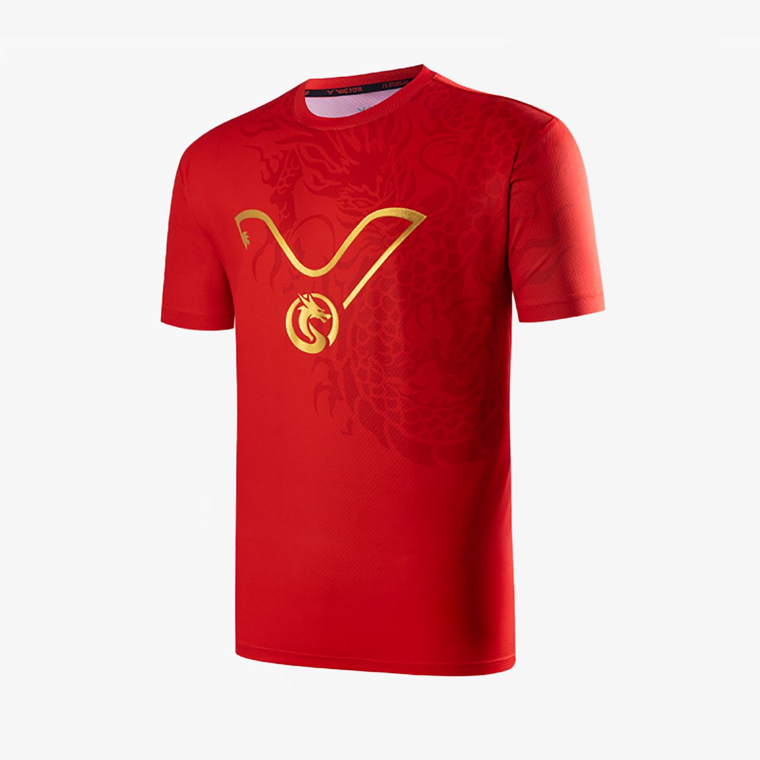 Victor Chinese New Year Shirt T 402CNYD - Lucky Red T-Shirt for Men's Spring Festival Celebration | Perfect for Lunar New Year Parties & Family Gatherings
