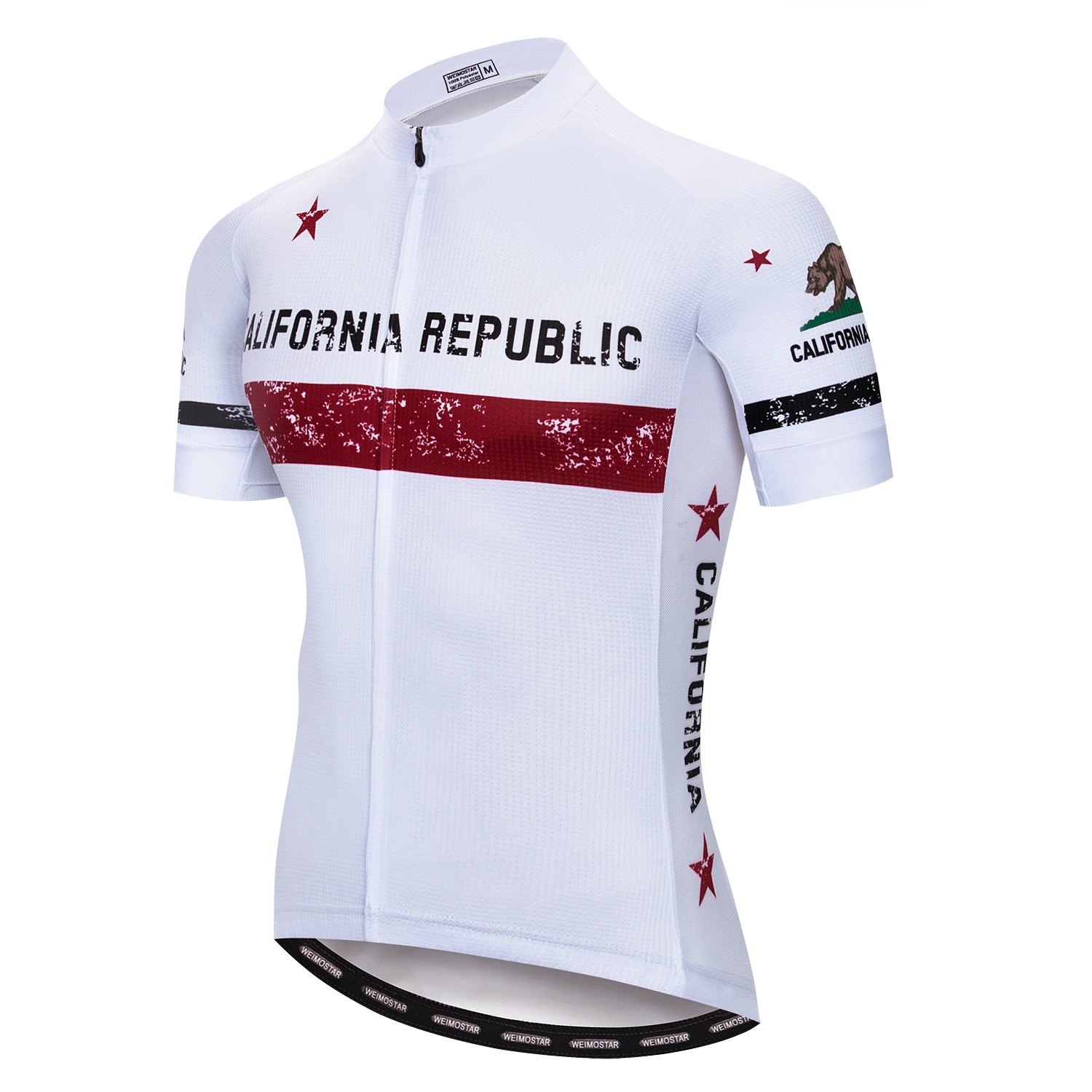 Men's Cycling Jersey Full Zip Bike Shirt - Breathable Racing Top for Road & Mountain Biking - Perfect for Training, Commuting & Outdoor Sports