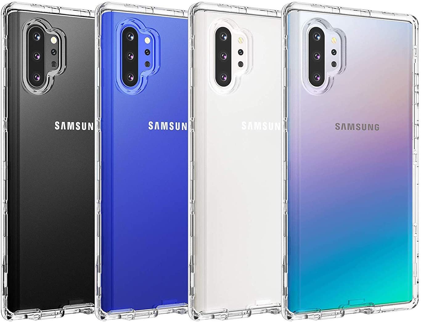 Samsung Galaxy Note 10 Plus 5G Case with Screen Protector - Heavy Duty Shockproof Clear Phone Cover for Ultimate Protection | Perfect for Outdoor Activities, Travel & Daily Use
