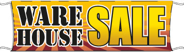 Large Outdoor Banner for Warehouse Sales - Heavy Duty Vinyl Sign for Business Promotions, Grand Openings & Events
