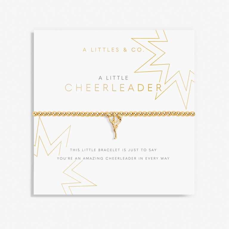 Cheerleader Charm Bracelet - Stylish & Motivational Jewelry for Women - Perfect for Sports Games, Gifts & Everyday Wear