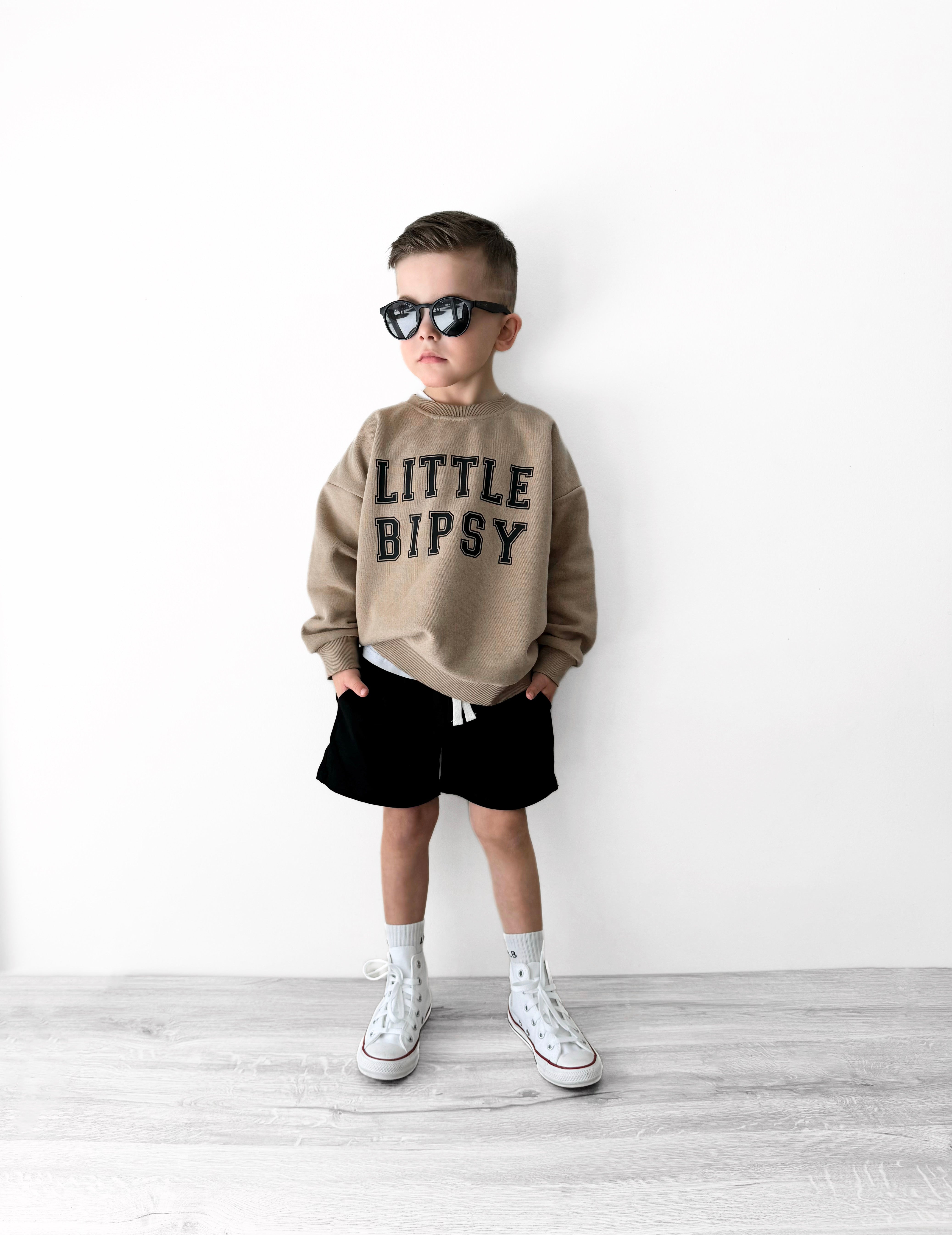 LB Collegiate Crewneck Sweatshirt for Men & Women | Soft Cotton Blend | Comfortable & Stylish | Tan | Perfect for Casual Wear, College Campuses & Everyday Outfits