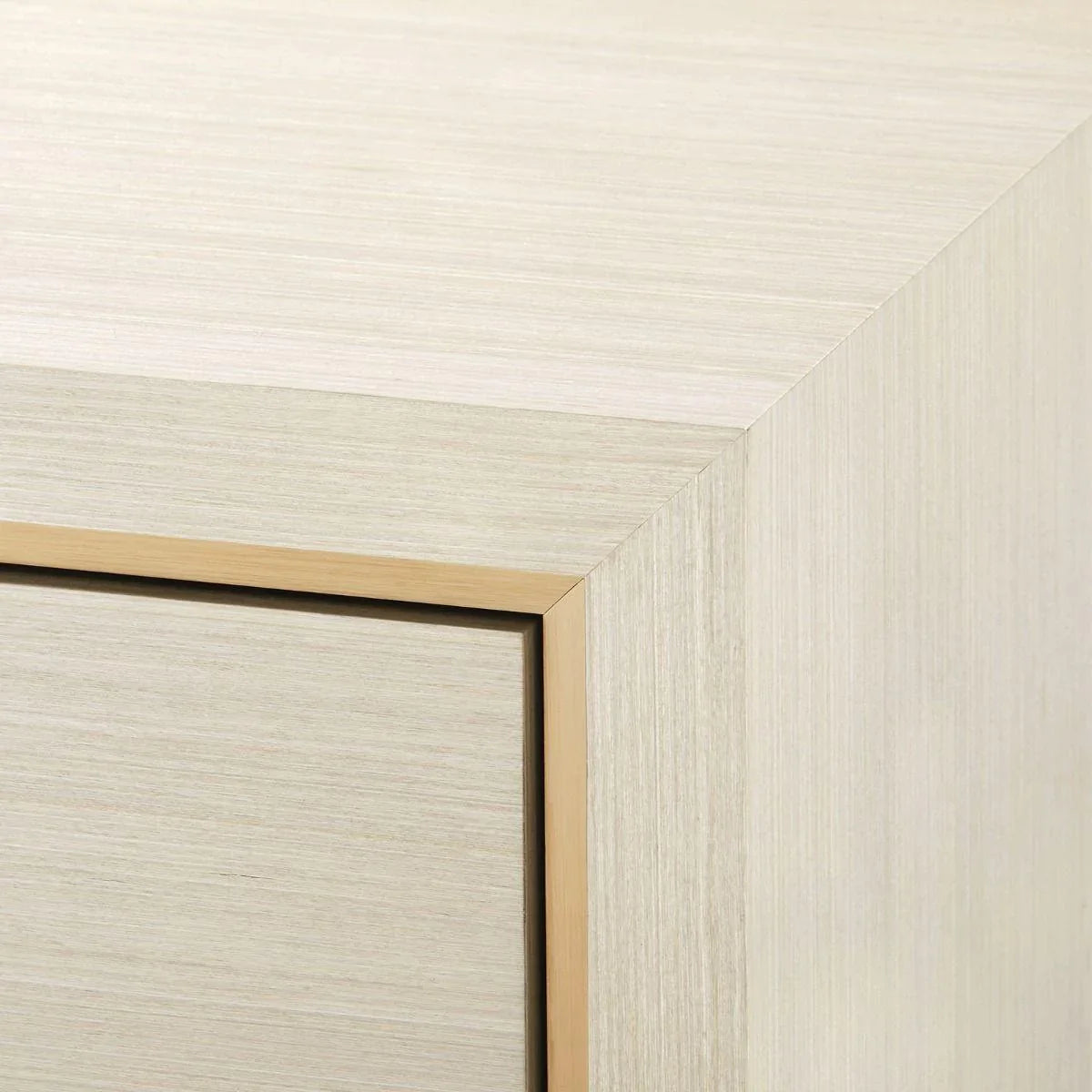 Blake 3-Drawer Side Table in Blanched Oak - Customizable Pull Handles | Nightstand, Bedroom End Table, Living Room Accent Furniture