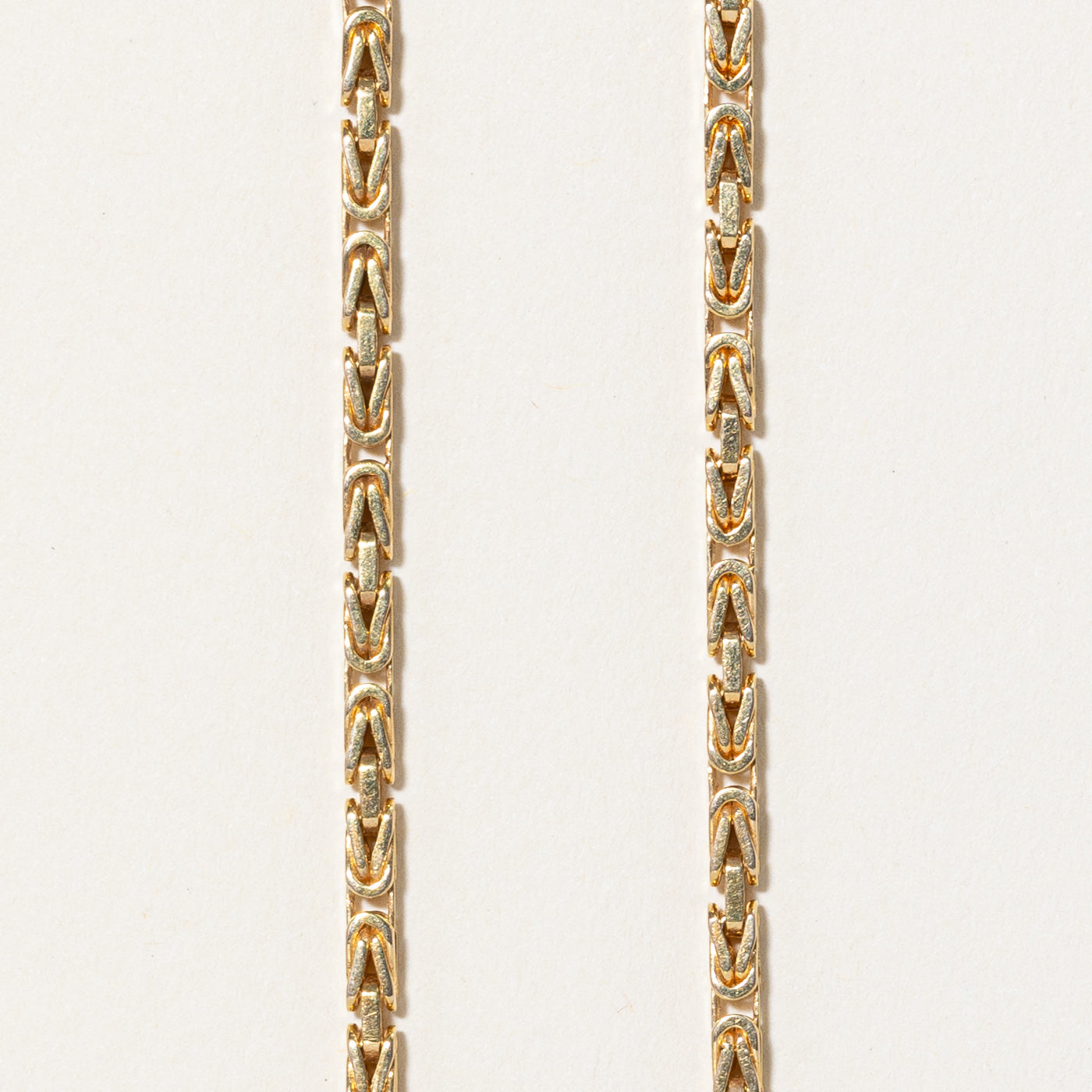 14K Yellow Gold Byzantine Chain Necklace for Women - 21 Inch Length | Elegant Layering & Statement Jewelry for Parties, Weddings & Everyday Wear