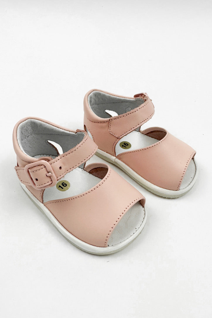 Sierra Pink Leather Sandals for Women - Comfortable Summer Beach Sandals with Soft Leather Straps - Perfect for Vacation, Walking, and Outdoor Activities