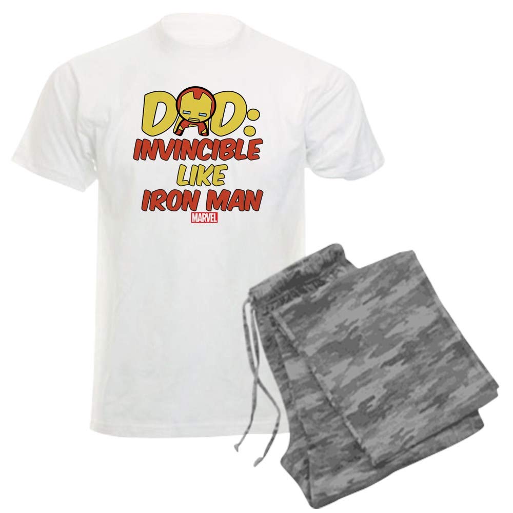 Invincible Iron Man Dad Men's Lightweight Pajama Set - Soft Sleepwear for Superhero Fans | Perfect for Father's Day Gifts & Marvel Movie Nights