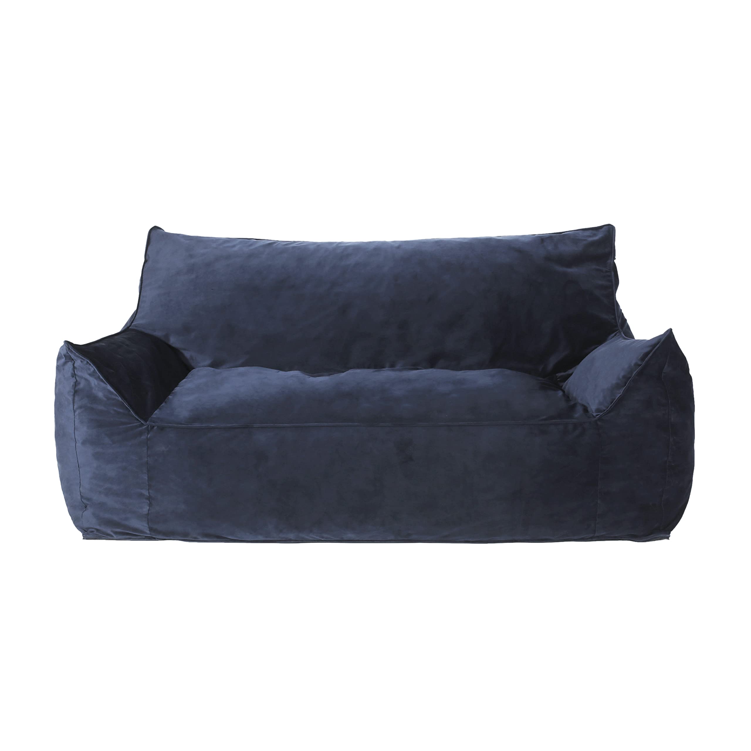 Christopher Knight Home Velie Small Bean Bag Chair - Midnight Blue, Ultra Soft & Comfortable for Kids, Teens & Adults - Perfect for Bedroom, Living Room, Dorm or Game Room Relaxation