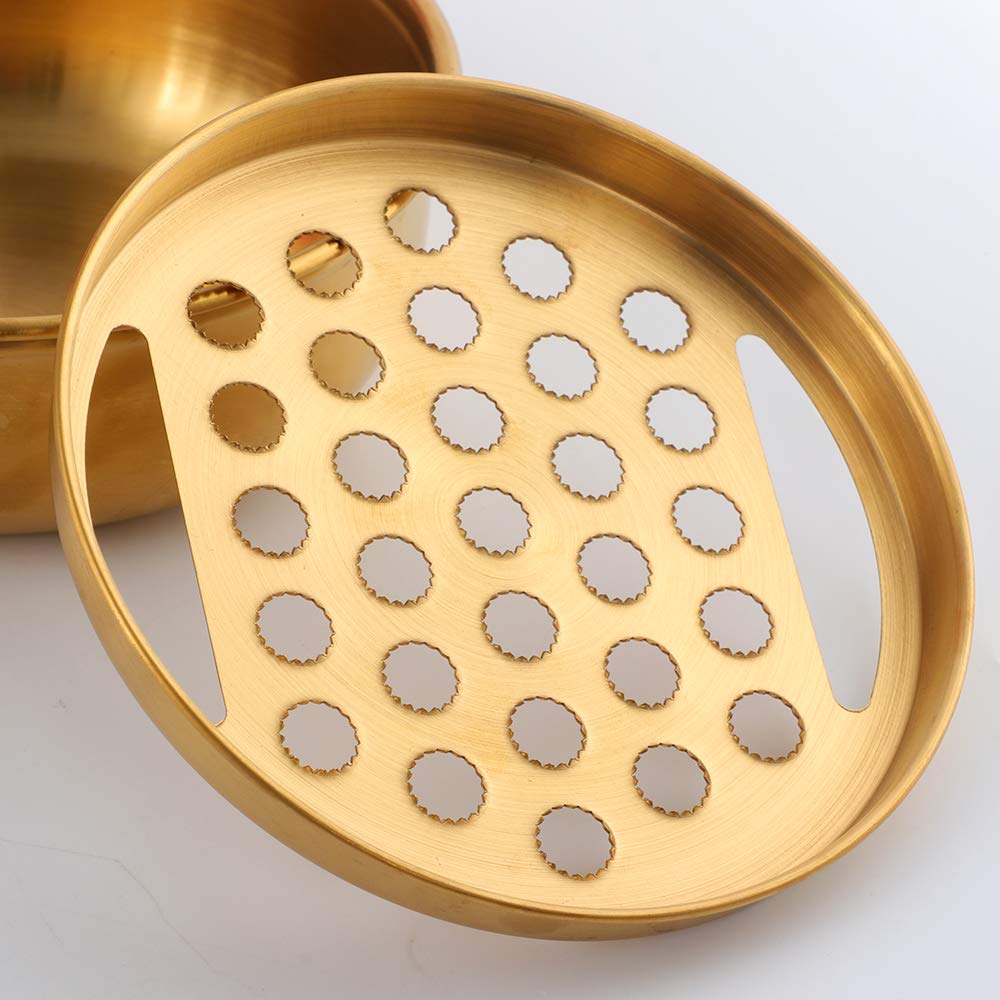 Premium Rose Gold Grater Bowl with Container - Small 18/8 Stainless Steel Cheese & Vegetable Grater for Ginger, Potato, Butter, Chocolate | Perfect for Meal Prep, Baking & Kitchen Organization