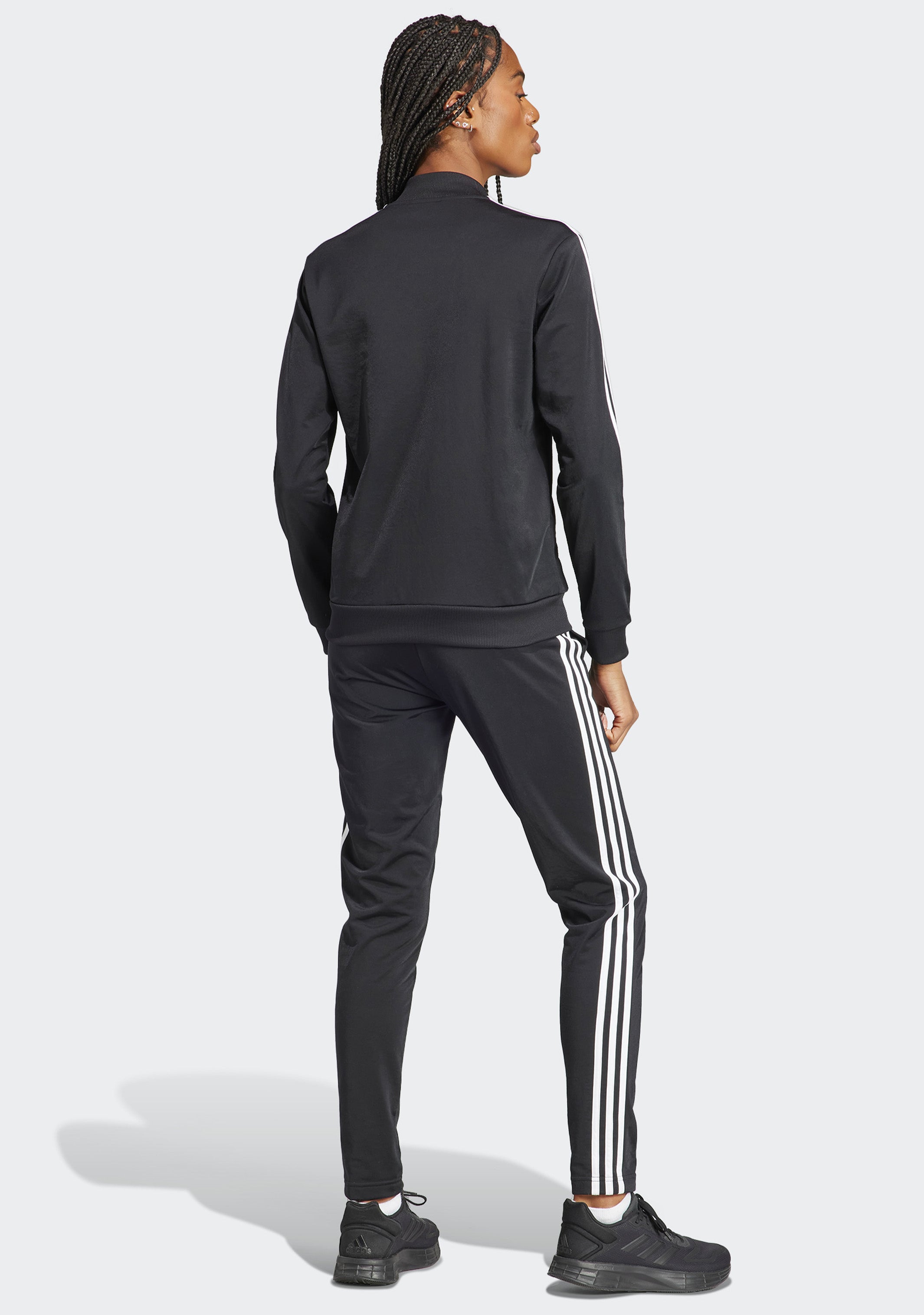 Adidas Women's Essentials 3-Stripes Tracksuit Set - Sporty Casual Outfit for Gym, Running & Lounge Wear