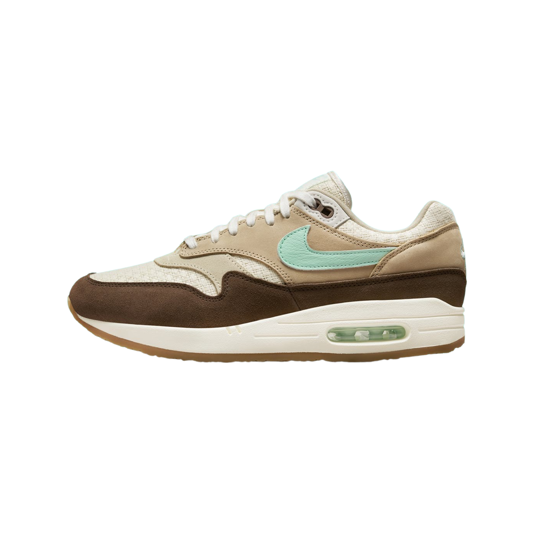 Nike Air Max 1 Premium Running Shoes - Medium Brown Mint Foam Cushioning for Men & Women | Perfect for Jogging, Gym Workouts & Casual Wear