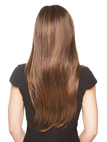 Amore Stevie Wig Bundle - 5 Piece Set with Dark Chocolate Synthetic Wig, Christy's Wigs Q&A Booklet, 2oz Travel Size Wig Shampoo, Wig Cap & Wide Tooth Comb | Perfect for Cosplay, Costume Parties & Everyday Wear