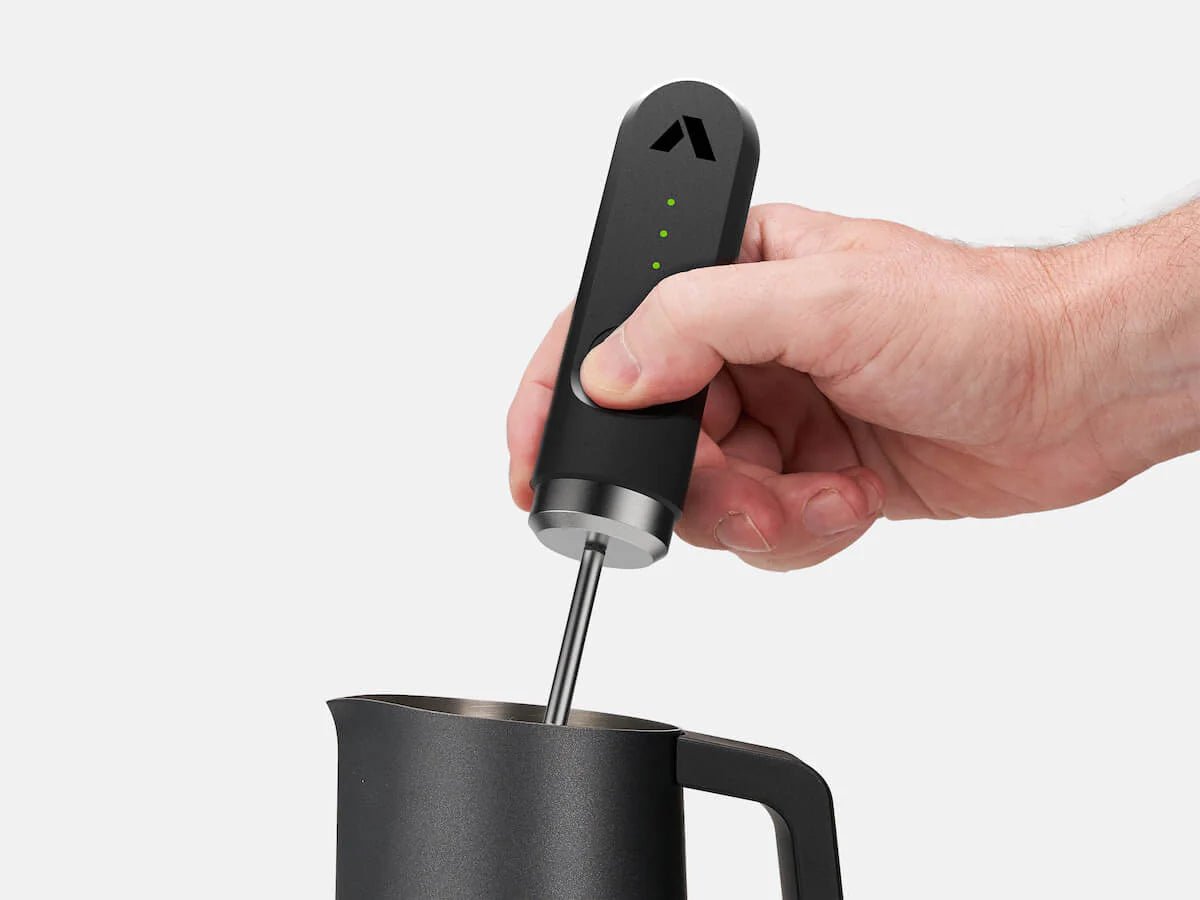 Subminimal NanoFoamer V2 Rechargeable Milk Frother - Portable Lithium Battery Powered for Perfect Latte, Cappuccino & Hot Chocolate at Home or Office