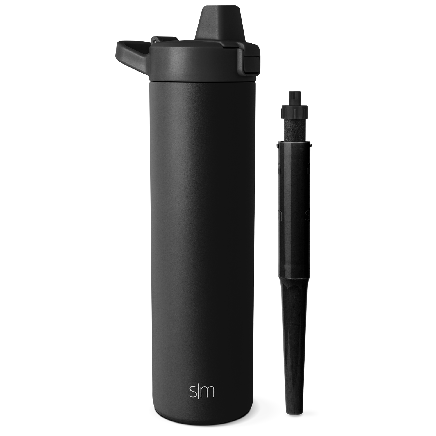 Stainless Steel Water Bottle with Flip Straw Lid - Leakproof & BPA Free - Perfect for Gym, Hiking, Travel & Outdoor Activities