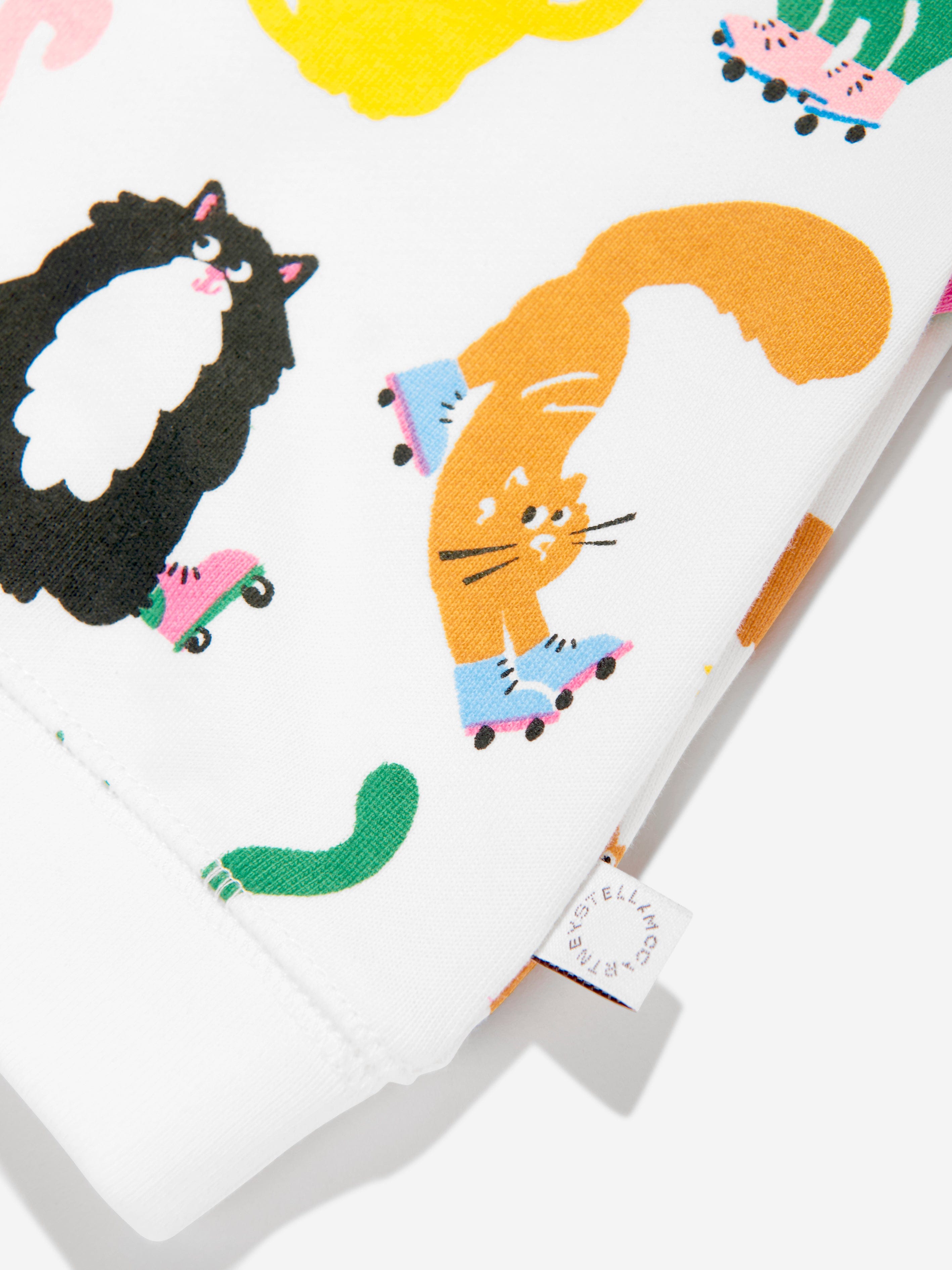 Cute Cat Print Sweatshirt for Baby Girls - Soft Ivory Pullover for Toddlers | Perfect for Playdates, Family Photos & Casual Outings