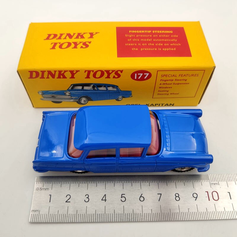1/43 Scale DeAgostini Dinky Toys #177 Opel Kapitan with Windows Diecast Model Car - Vintage Collectible Gift for Car Enthusiasts | Perfect for Display, Gifting & Model Car Collections