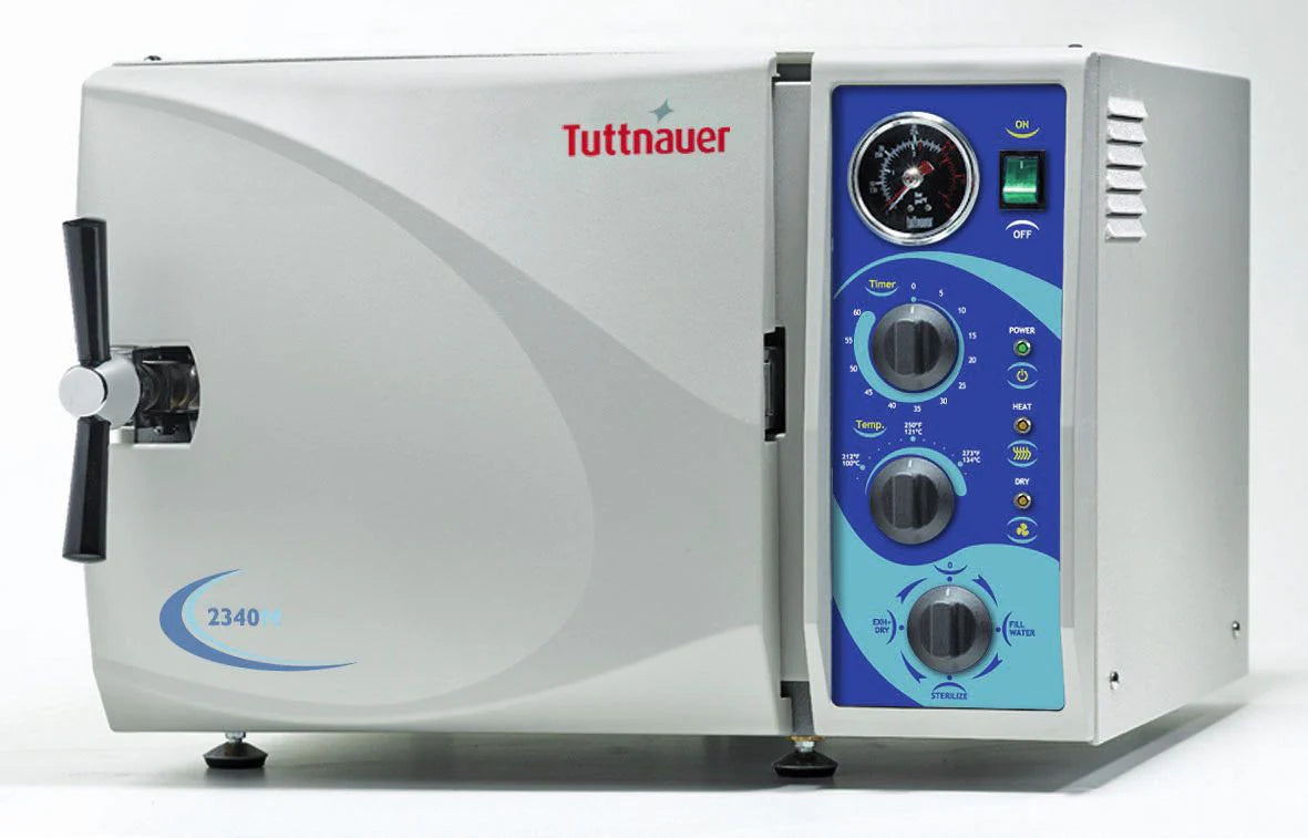 TUTTNAUER 2340M Manual Autoclave Sterilizer - Brand New for Dental Clinics, Tattoo Shops & Medical Facilities