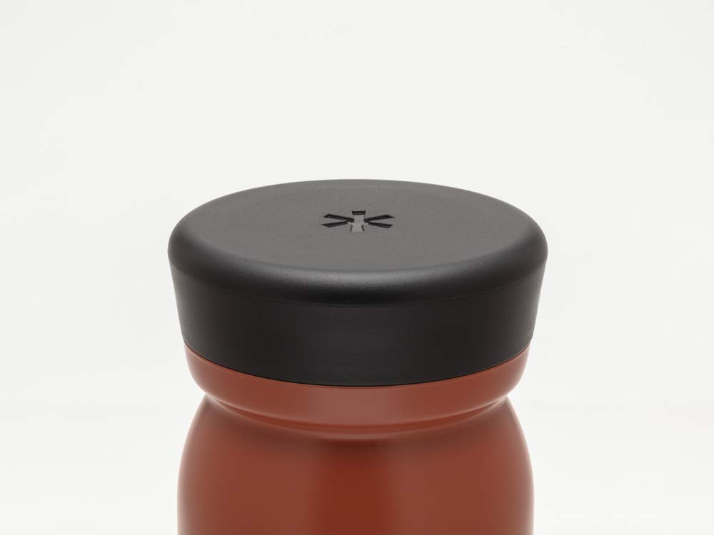 Snow Peak 350ml Red Clay Milk Bottle - Durable & Eco-Friendly Ceramic Drinking Bottle for Coffee, Tea, and Hot Beverages at Home or Outdoor Camping