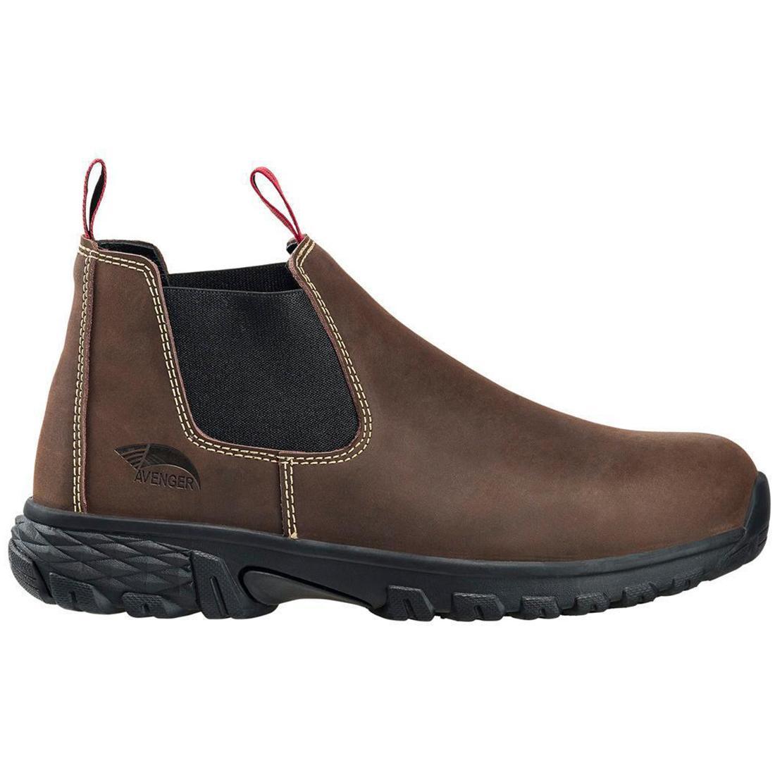 Women's Composite Toe SD10 Romeo Work Shoes - Brown Leather Safety Shoes for Construction, Warehouse & Outdoor Work | Slip Resistant & Comfortable