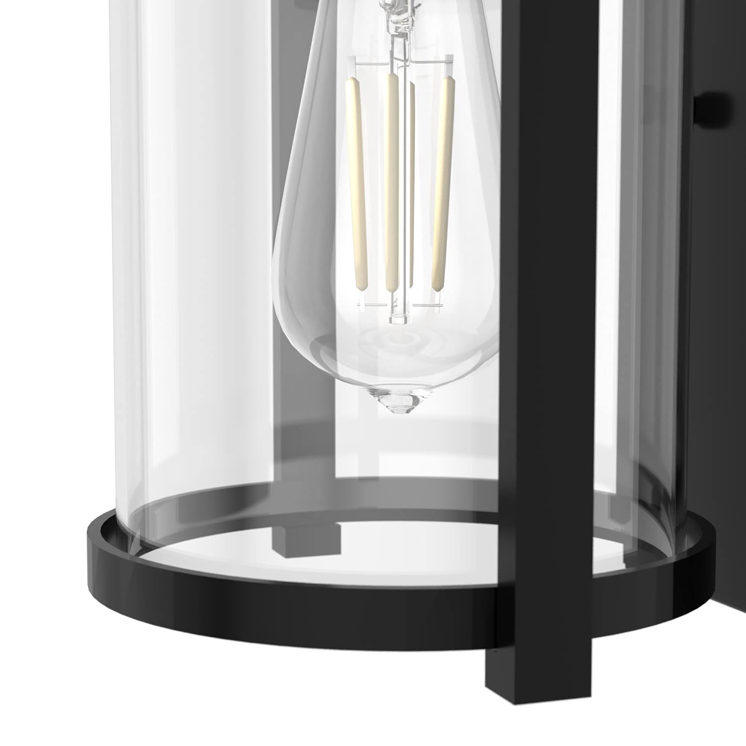 Hunter Fan Company 19125 Astwood Wall Sconce - Matte Black Finish | Modern Wall Light Fixture for Bedroom, Living Room & Hallway Lighting