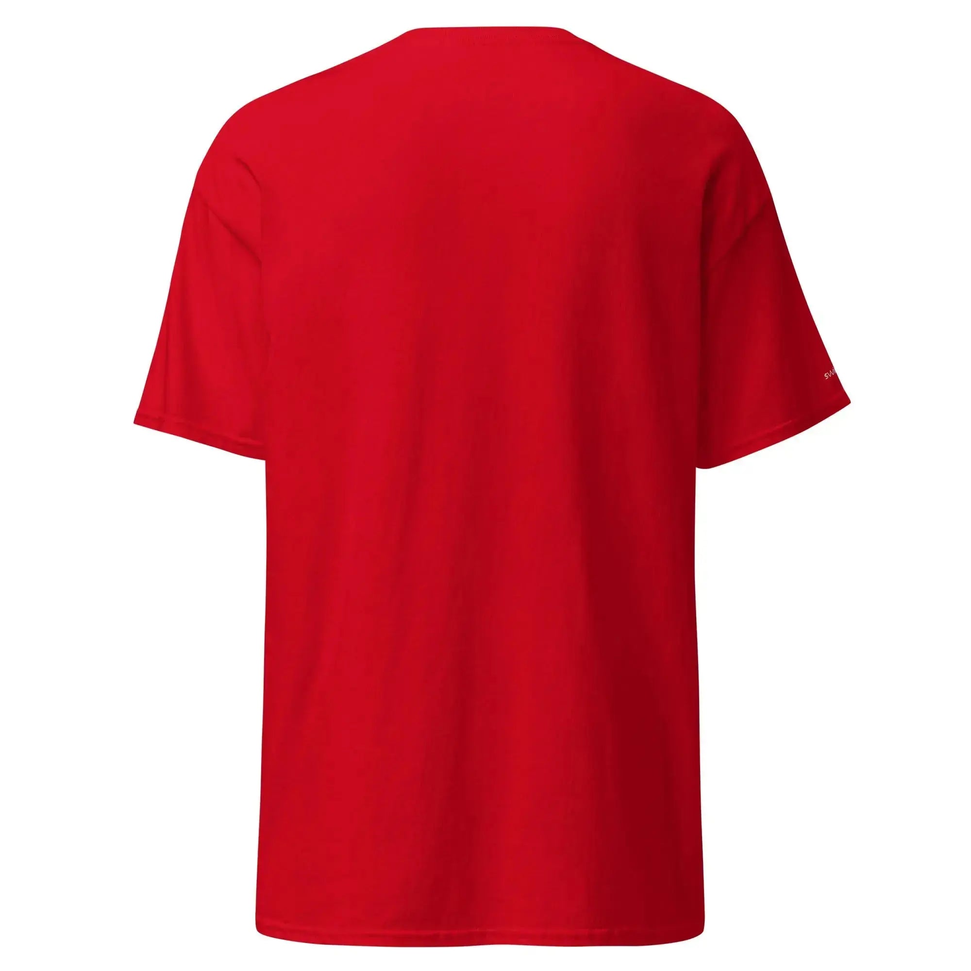 Unisex Jersey Short Sleeve T-Shirt with Mountain Swimmer Graphic - Comfortable Casual Wear for Men & Women - Perfect for Outdoor Activities, Gym, and Everyday Use