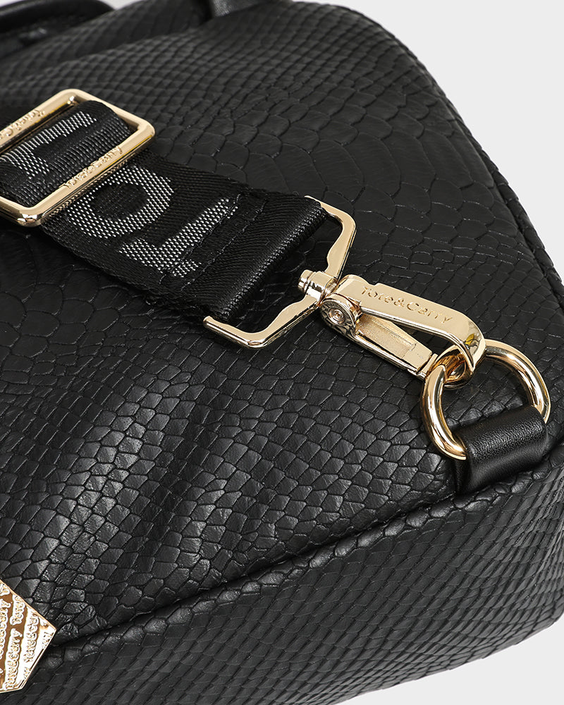Apollo 1 Tear Drop Crossbody Bag for Women - Stylish Black Leather Shoulder Purse | Perfect for Travel, Shopping & Everyday Use