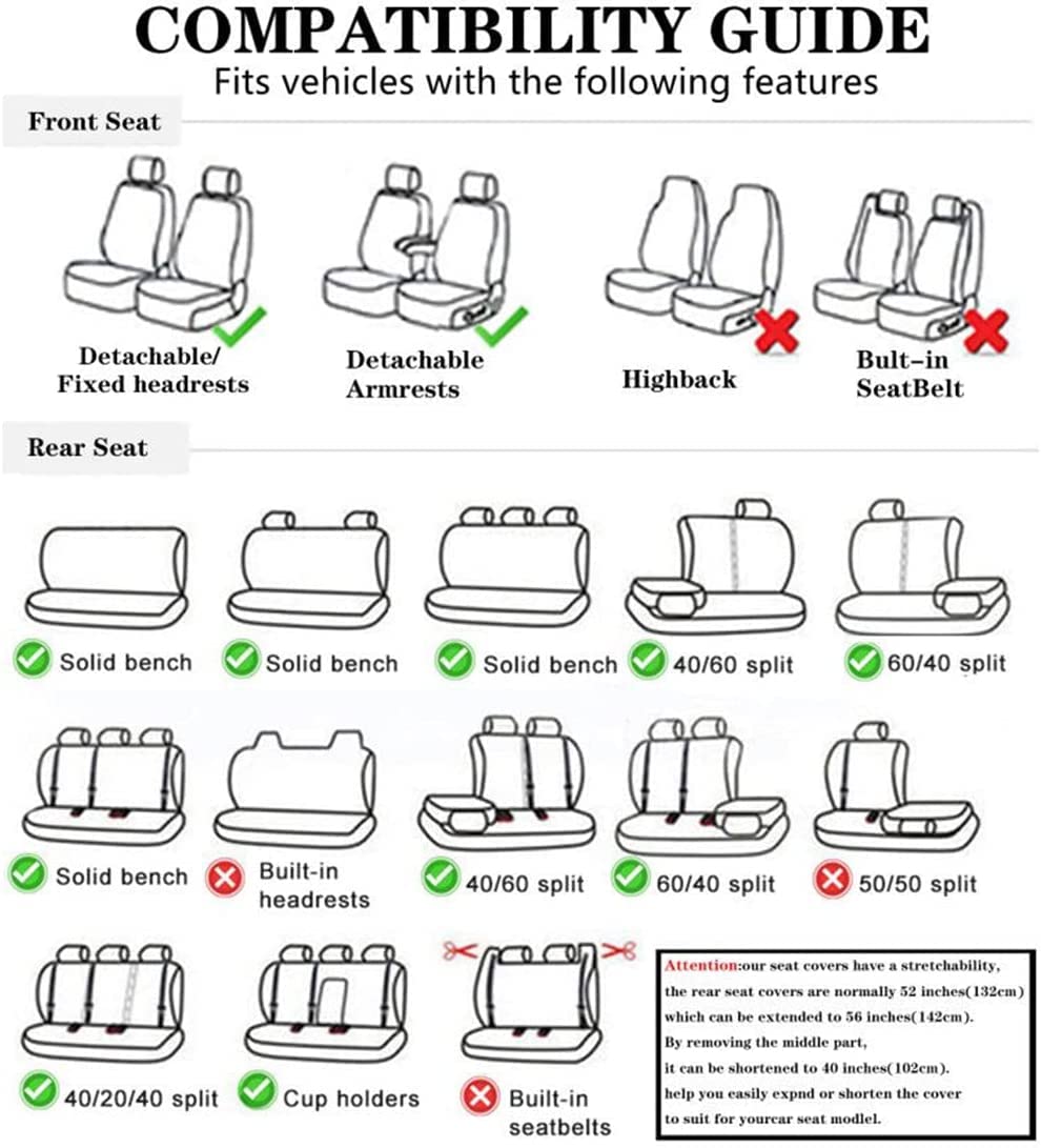 Premium Leather Car Seat Covers for Mercedes-Benz E-Class (E200 E250 E290 E350) 2004-2015 Models - 5-Seat Full Set with Pillow Cushions - Waterproof Luxury Seat Protectors (MH82 Coffee Brown) - Perfect for Daily Commuting & Long Road Trips