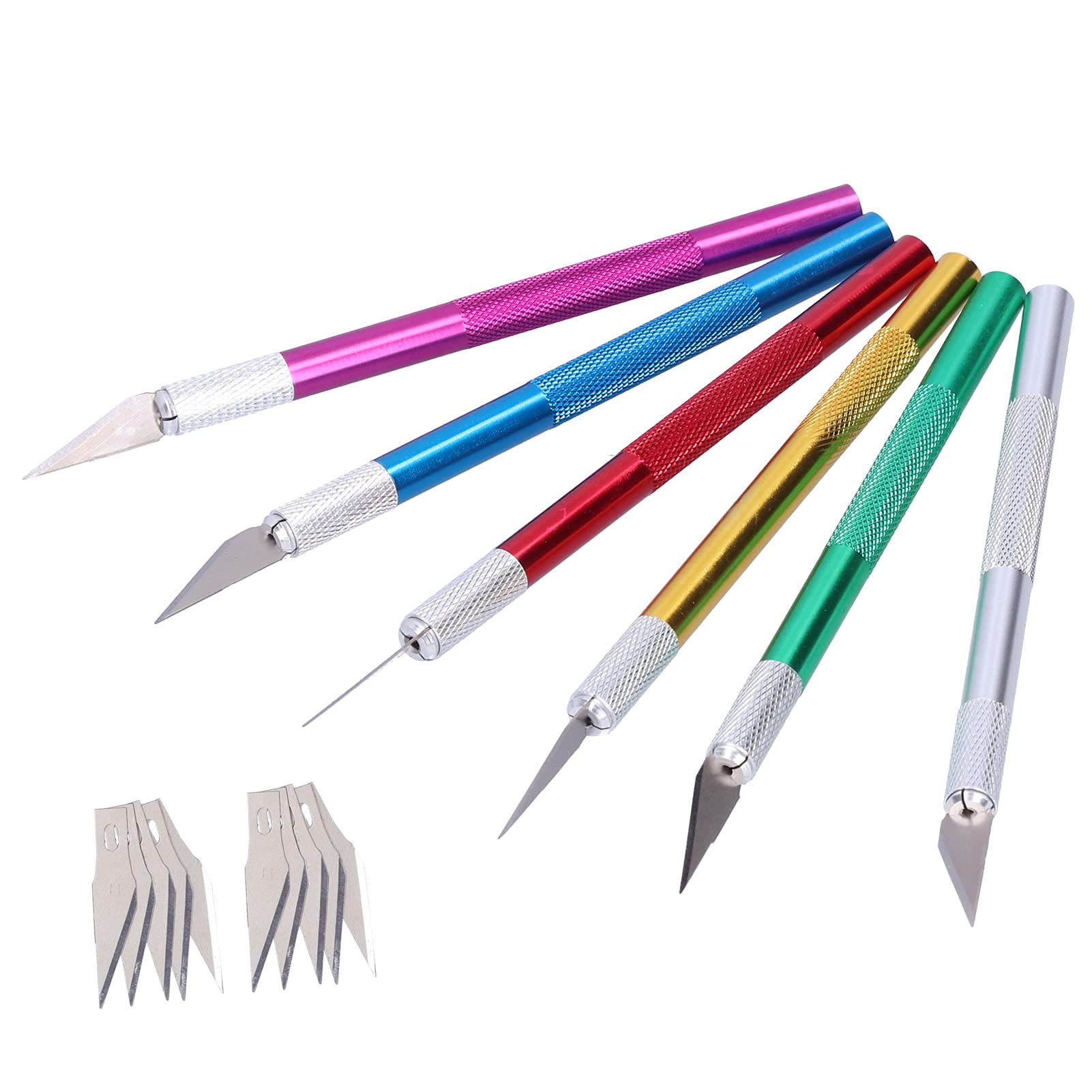 Aluminum Alloy Craft Carving Knife Set - Precision Hobby Knife for DIY Cutting, Wood Carving, Scrapbooking, and Model Making