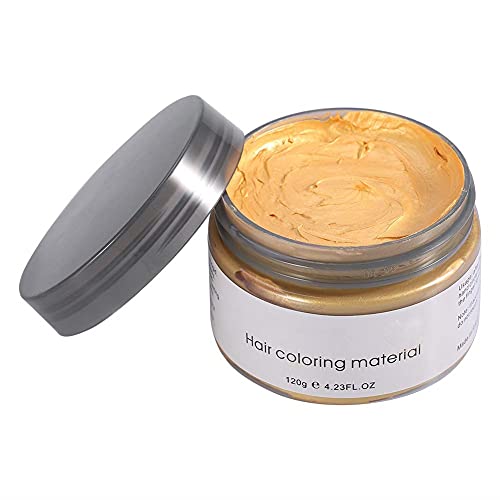 6 Colors Temporary Hair Color Wax for Women & Men - Washable Hair Styling Wax for Party, Cosplay & Hairstyle Modeling - F4 Shade (Great for Halloween, Costume Events & Creative Looks)
