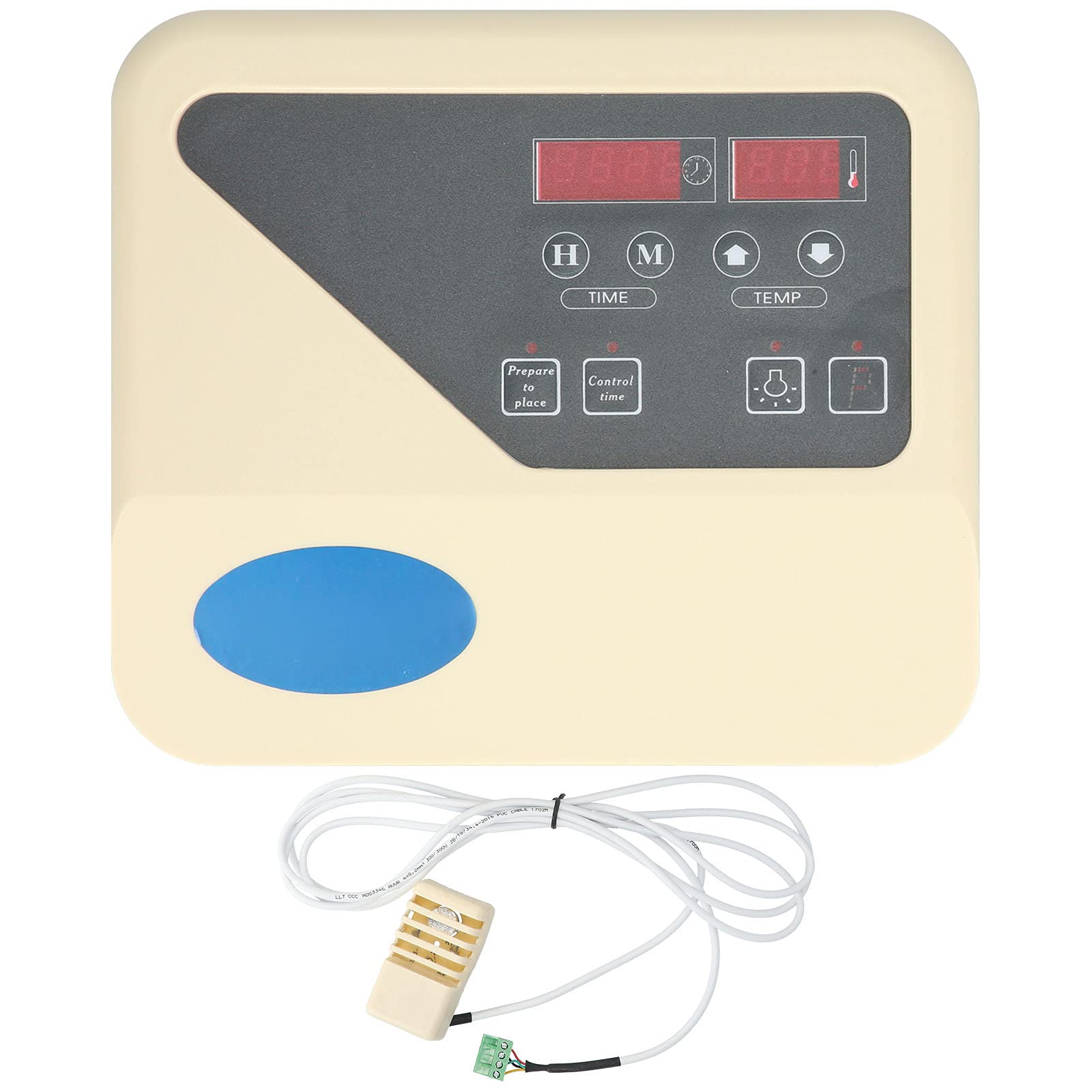 Fdit Digital Sauna Stove Temperature Controller with LCD Display & Probe Wire - 220V External Controller for 9-15KW Dry Sauna Heaters | Perfect for Home Spa, Infrared Sauna Rooms & Wellness Centers