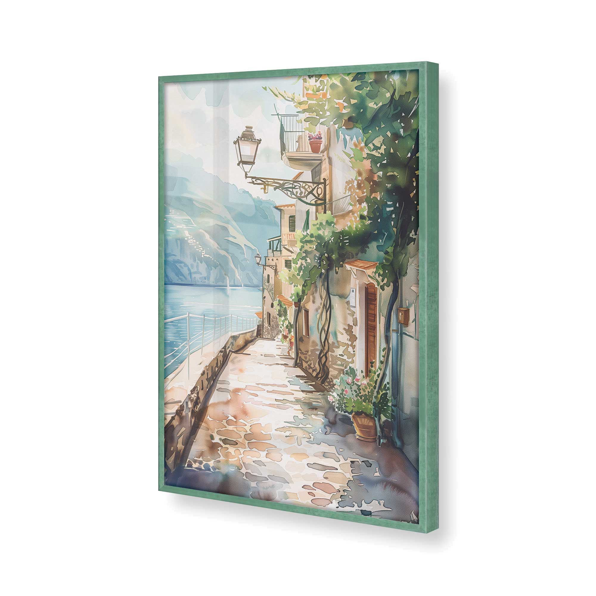 Coastal Greeting v2 Print - Beach Themed Wall Art Decor for Living Room, Bedroom & Office | Perfect for Home, Vacation House & Gift Giving