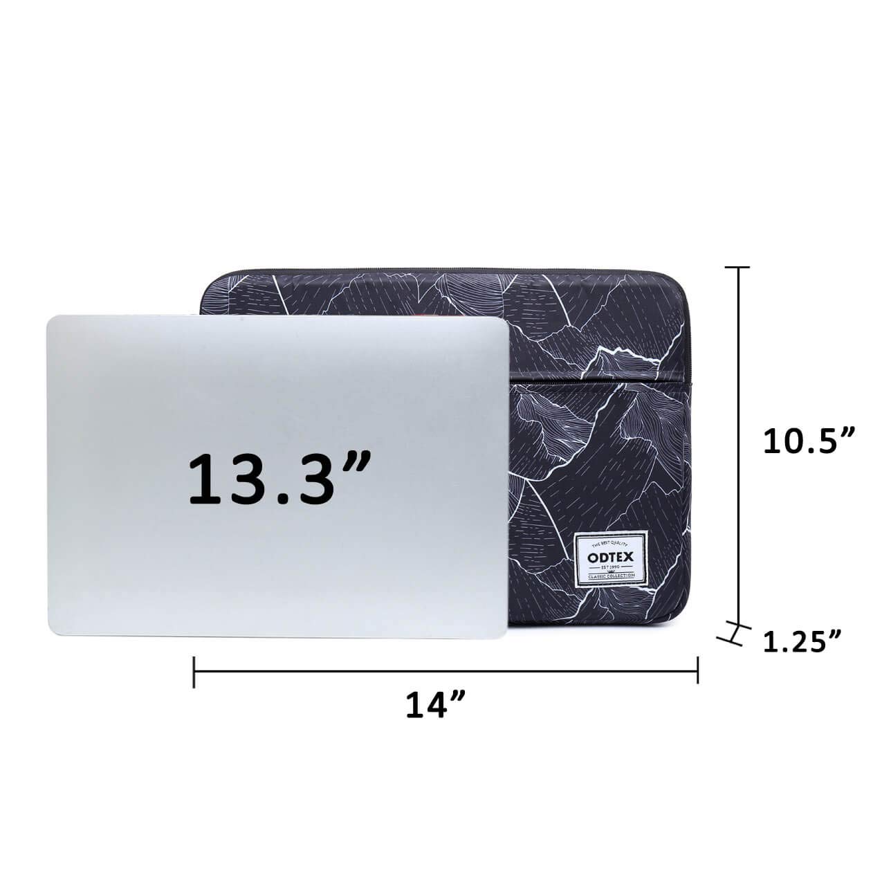 Premium 13-14 Inch Laptop Sleeve Bag with Small Accessory Case - Compatible with MacBook Air, MacBook Pro, Chromebook & Surface Book - Waterproof & Shockproof Protective Cover for Work, Travel & School Use