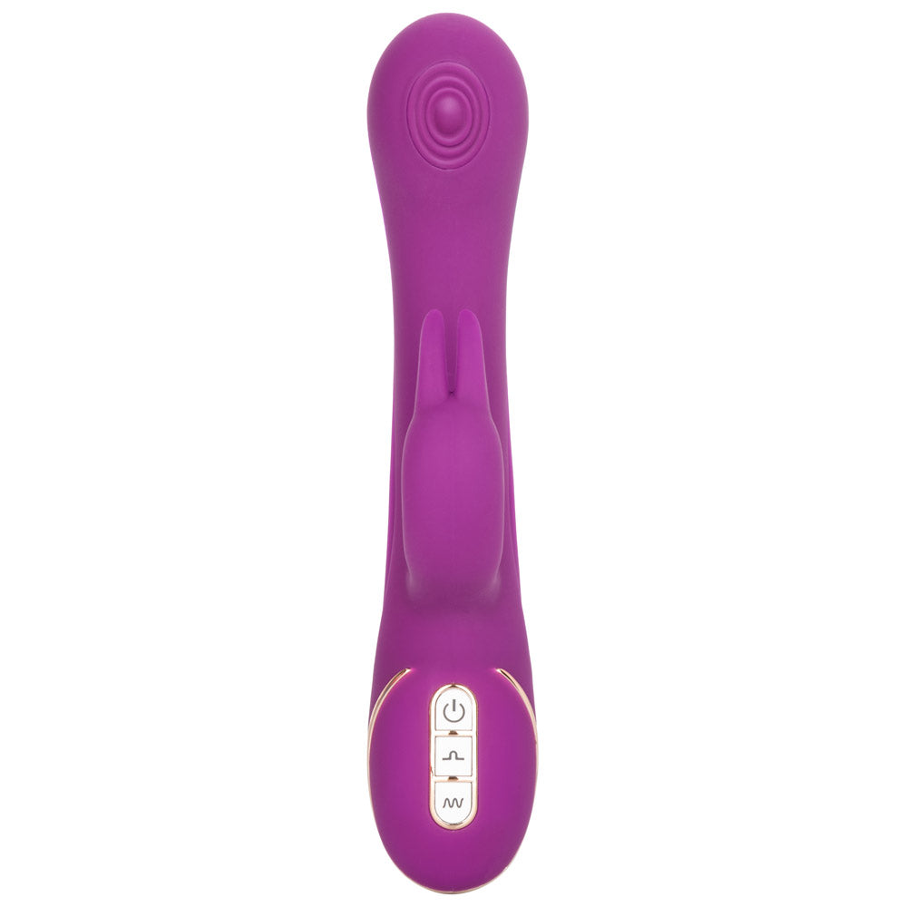 Jack Rabbit Signature Silicone Thumping Rabbit Vibrator - Dual Stimulation G-Spot & Clitoral Massager for Women - Perfect for Solo Play & Couples Intimacy