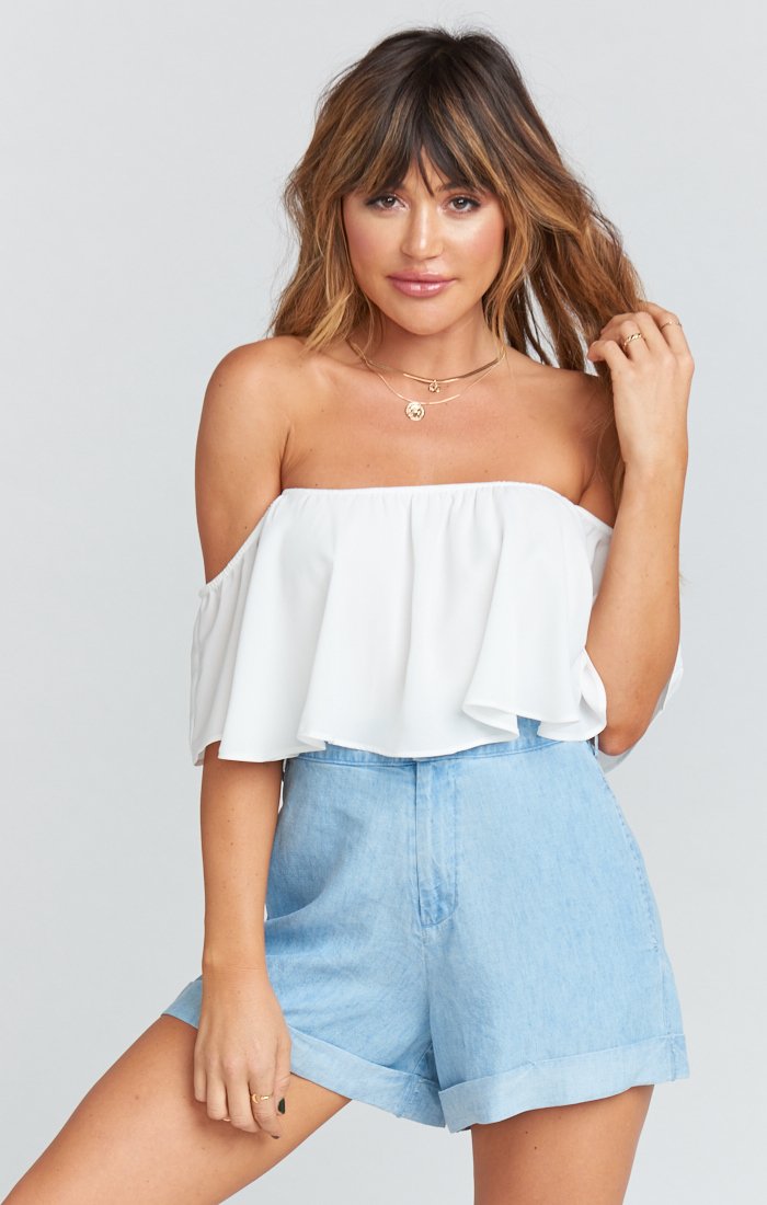 Chloe Women's Fashion Cuff Shorts - High Waisted Denim Shorts for Summer, Casual Wear & Outfits | Perfect for Beach, Vacation & Street Style