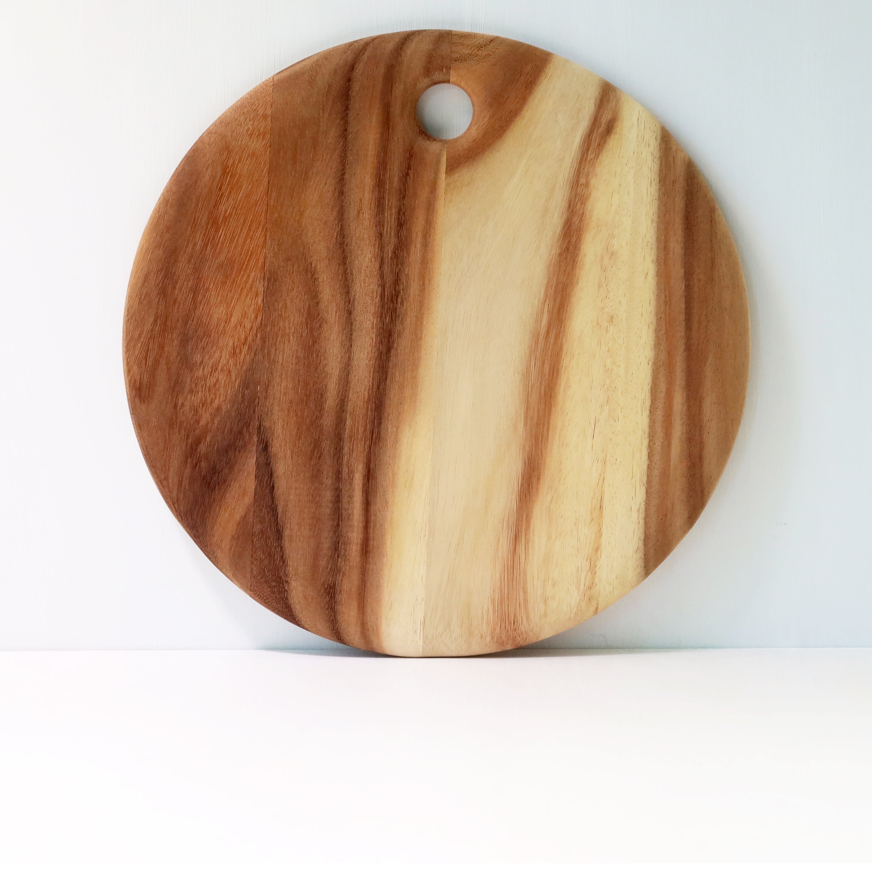 Premium Acacia Wood Round Cutting Board - Medium Size for Kitchen, Charcuterie & Serving | Durable & Stylish Chopping Board for Meat, Cheese & Entertaining