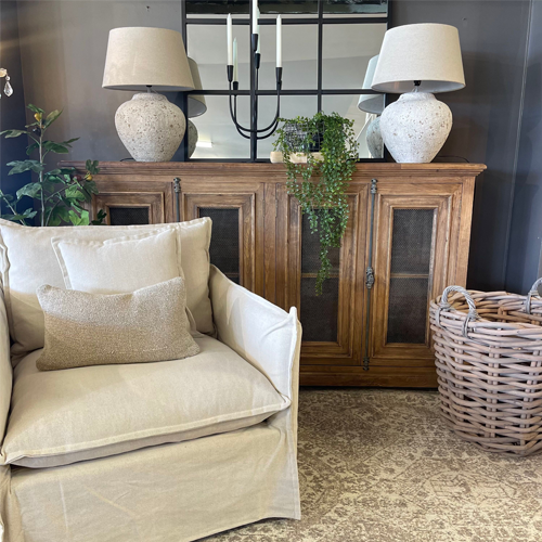 Herne Slim Sideboard - Modern Narrow Buffet Cabinet for Small Spaces | Dining Room, Entryway & Living Room Storage Solution
