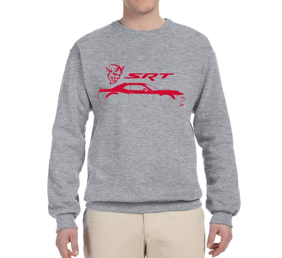 Wild Bobby SRT Silhouette Graphic Sweatshirt | Street Racing Viper Cars & Trucks Unisex Crewneck | Perfect for Car Enthusiasts & Racing Fans