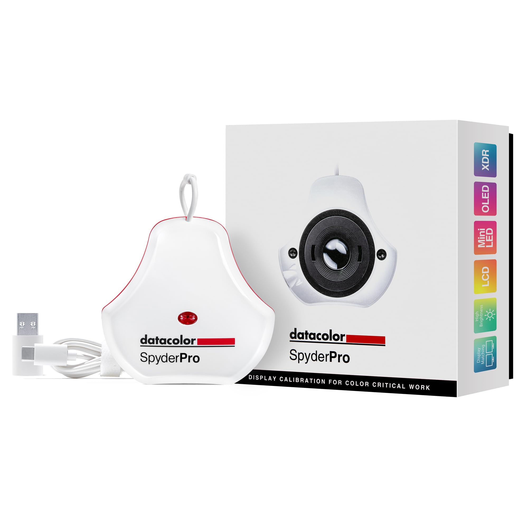 2024 Datacolor SpyderPro Monitor Calibration Tool - Professional Color Accuracy for Photo & Video Editing | Perfect for Photographers, Designers & Content Creators