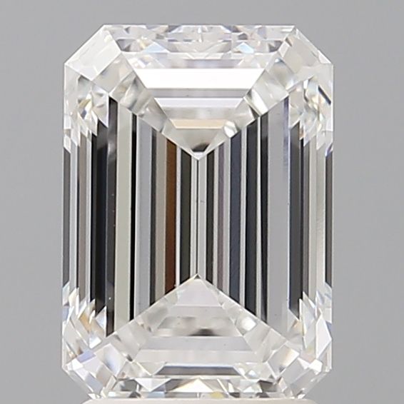 2.4 Carat E VVS2 Emerald Cut Lab-Grown Diamond for Engagement Rings & Fine Jewelry