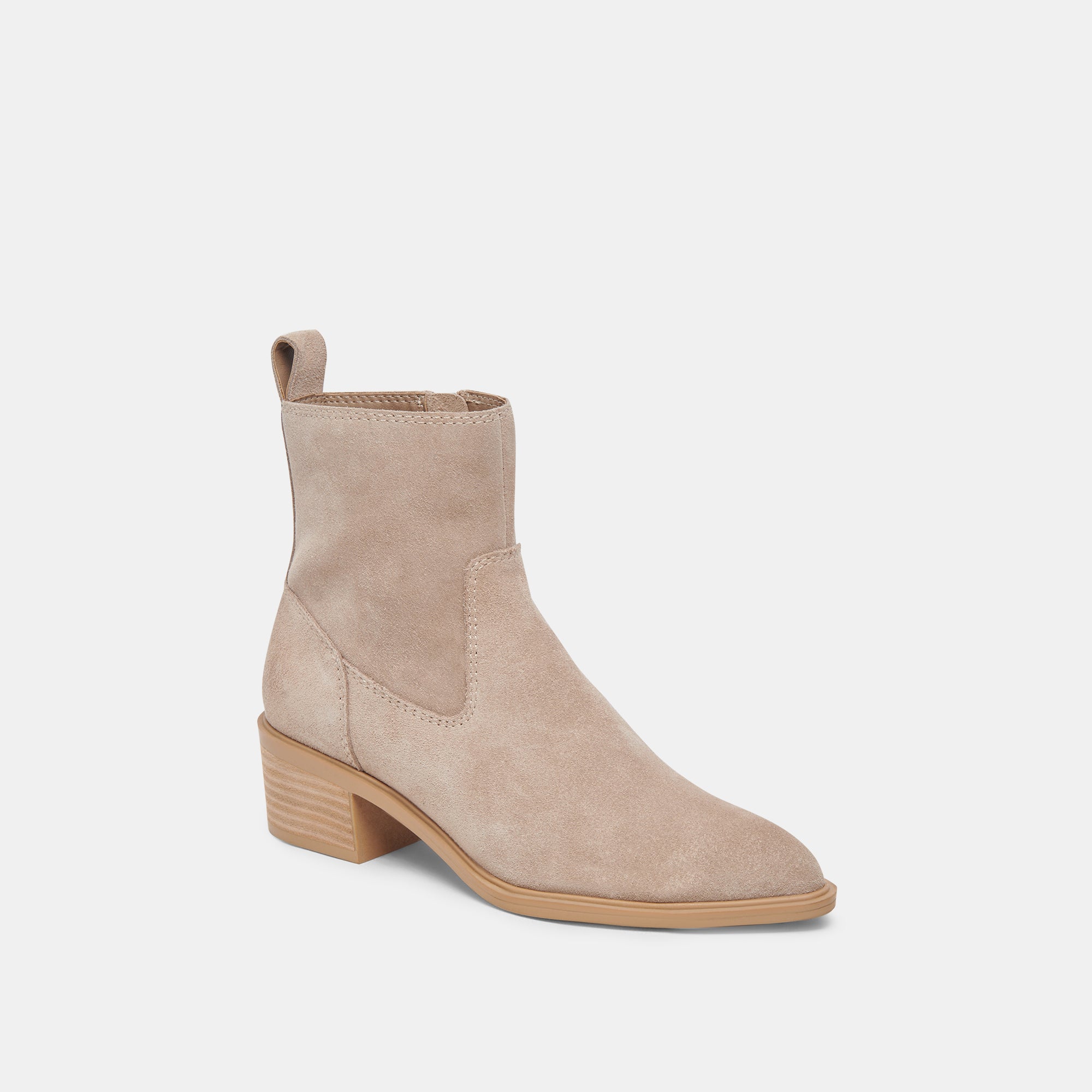 BILI H2O Waterproof Booties for Women - Soft Suede TAUPE Color - Comfortable Slip-On Shoes for Beach, Pool, and Spa Use