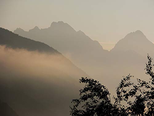20x30 Inch Laminated Tirol Mountain Austria Alps Poster - Vibrant Colors & HD Imagery - Perfect for Home, Office & Cabin Decor - Fits Standard Frames