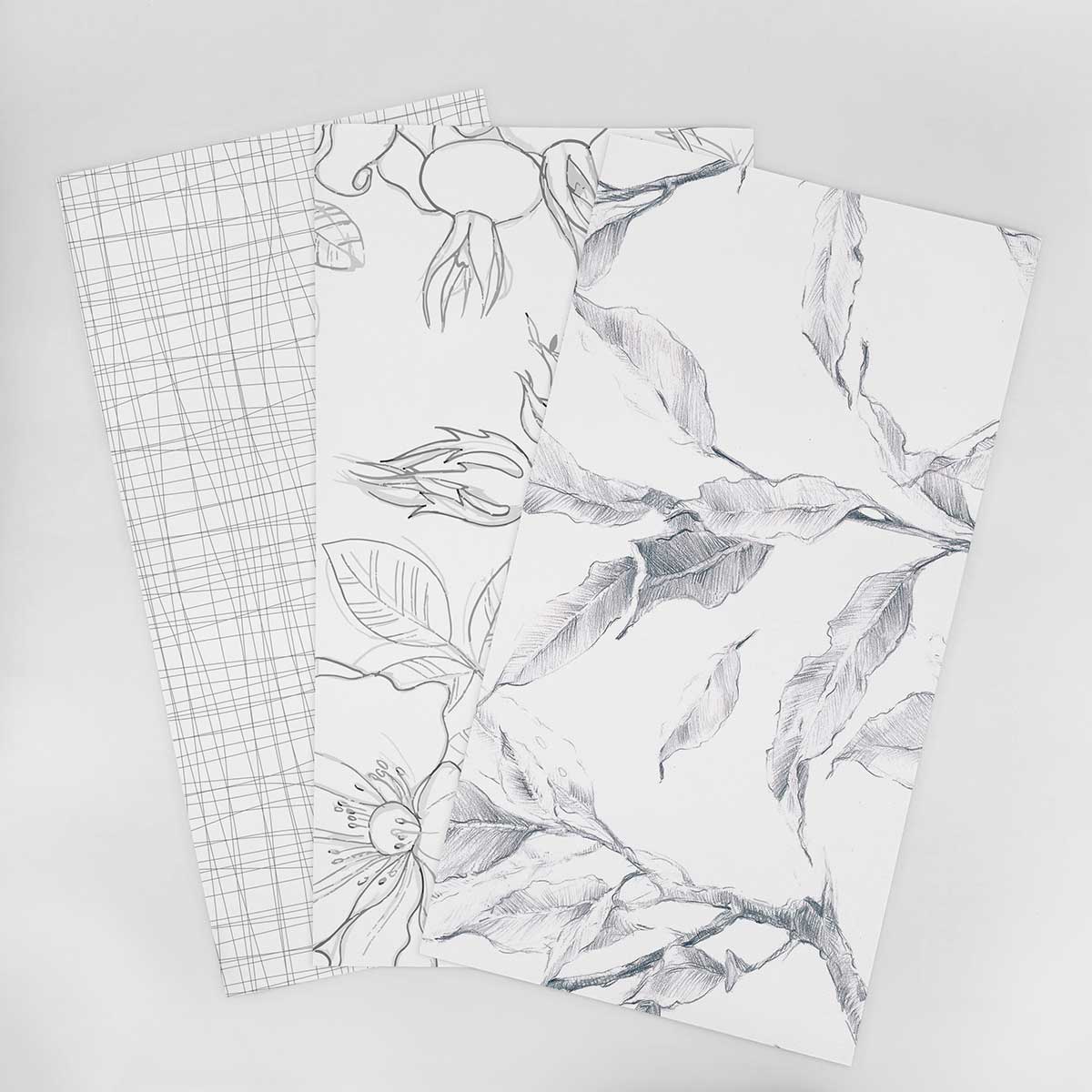 Black and White Wallpaper Sample for Bedroom - Modern Gray Tone Peel and Stick Wallpaper - Perfect for Nursery, Living Room or Home Office Decor