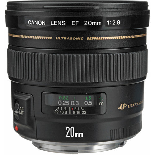 Canon EF 20mm f/2.8 USM Wide Angle Prime Lens for DSLR Cameras - Perfect for Landscape, Architecture & Low Light Photography
